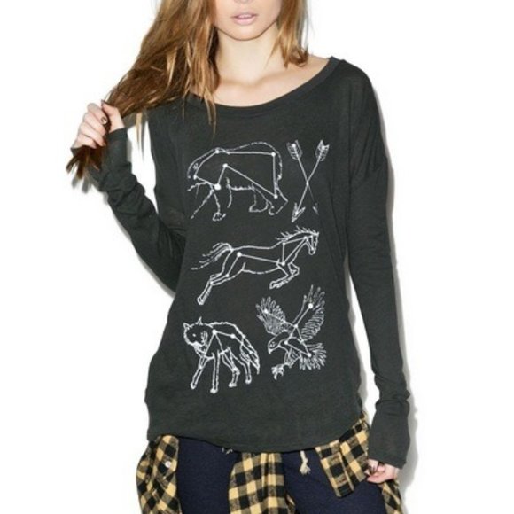 Wildfox Constellation Long Sleeve Tee - XS - Picture 1 of 5